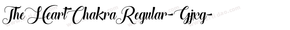 TheHeartChakraRegular-Gjxg字体转换