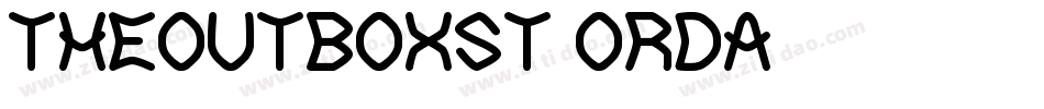 TheOutboxSt-OrDA字体转换