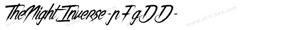 TheNightInverse-p7gDD字体转换