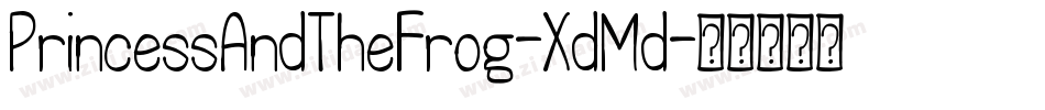 PrincessAndTheFrog-XdMd字体转换