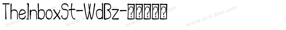 TheInboxSt-WdBz字体转换