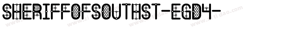 SheriffOfSouthSt-EgD4字体转换