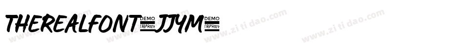 TheRealFont-JJym字体转换