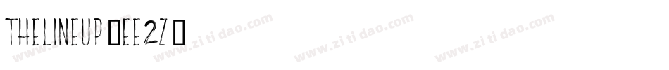 TheLineUp-EE2z字体转换 TheLineUp-EE2z字体转换