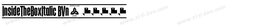 InsideTheBoxItalic-BVn3字体转换