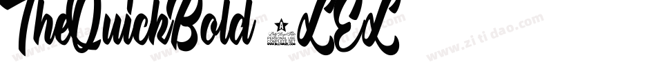 TheQuickBold-1LEL字体转换 TheQuickBold-1LEL字体转换