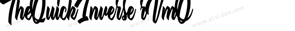 TheQuickInverse-rVmO字体转换