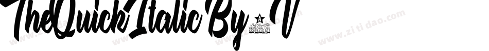 TheQuickItalic-By5V字体转换