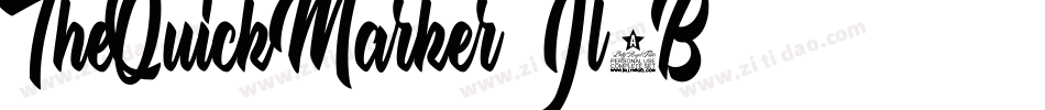 TheQuickMarker-Jl4B字体转换