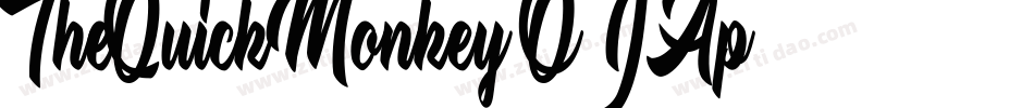 TheQuickMonkey-OJAp字体转换