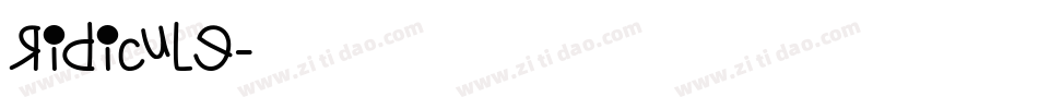 Ridicule字体转换