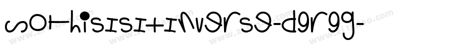SoThisIsItInverse-d9r9g字体转换 SoThisIsItInverse-d9r9g字体转换