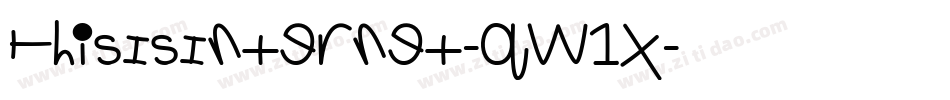 ThisIsInternet-qW1x字体转换