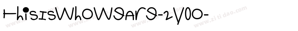 ThisIsWhoWeAre-2y0o字体转换