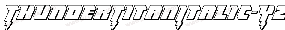 ThunderTitanItalic-YZ5j字体转换