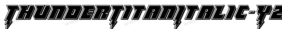 ThunderTitanItalic-YZ5j字体转换