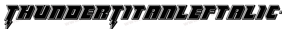 ThunderTitanLeftalic-MP5e字体转换 ThunderTitanLeftalic-MP5e字体转换