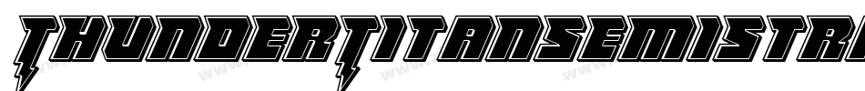 ThunderTitanSemiStraight-2a68字体转换 ThunderTitanSemiStraight-2a68字体转换
