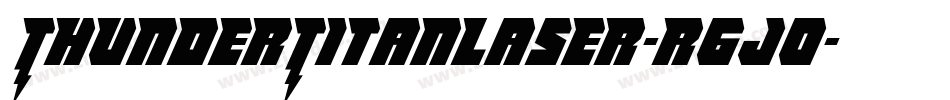 ThunderTitanLaser-r6JO字体转换