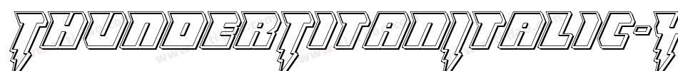 ThunderTitanItalic-YZ5j字体转换