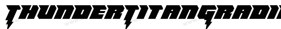 ThunderTitanGradient-B8AV字体转换