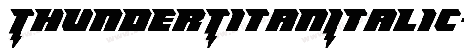 ThunderTitanItalic-YZ5j字体转换