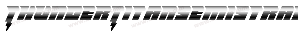 ThunderTitanSemiStraight-2a68字体转换 ThunderTitanSemiStraight-2a68字体转换