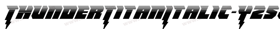ThunderTitanItalic-YZ5j字体转换