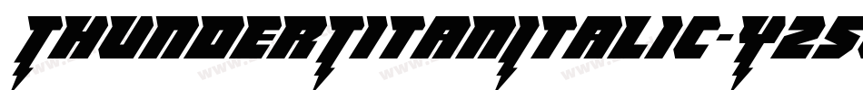 ThunderTitanItalic-YZ5j字体转换
