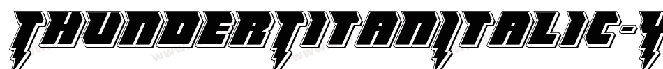 ThunderTitanItalic-YZ5j字体转换