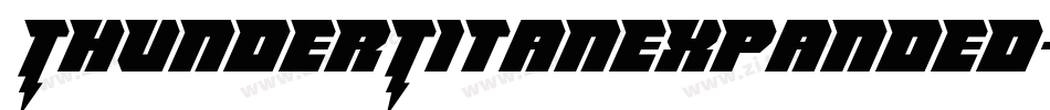 ThunderTitanExpanded-R45M字体转换 ThunderTitanExpanded-R45M字体转换