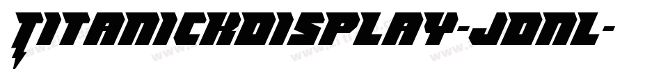 TitanickDisplay-jDnl字体转换