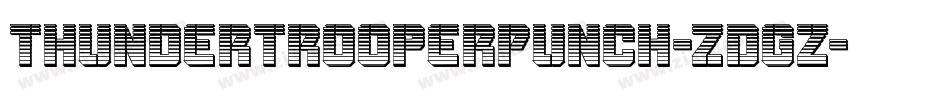 ThunderTrooperPunch-ZDGz字体转换