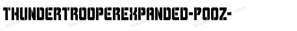 ThunderTrooperExpanded-P0OZ字体转换
