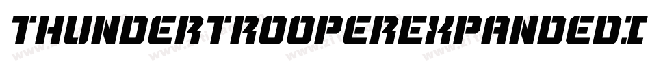 ThunderTrooperExpandedItal-LXOE字体转换