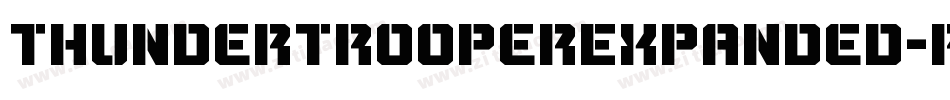 ThunderTrooperExpanded-P0OZ字体转换