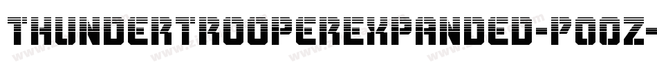 ThunderTrooperExpanded-P0OZ字体转换