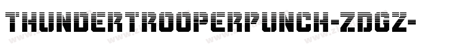 ThunderTrooperPunch-ZDGz字体转换