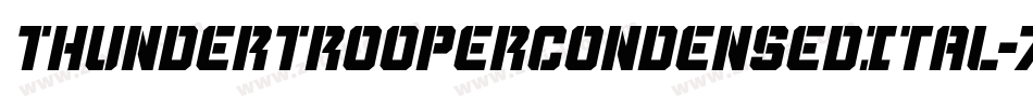 ThunderTrooperCondensedItal-7J1B字体转换