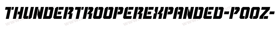 ThunderTrooperExpanded-P0OZ字体转换
