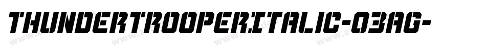 ThunderTrooperItalic-03aG字体转换