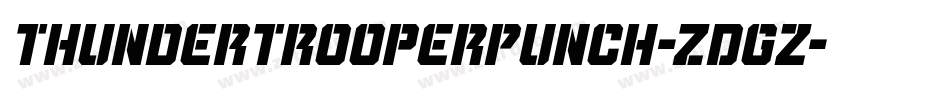 ThunderTrooperPunch-ZDGz字体转换