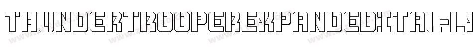 ThunderTrooperExpandedItal-LXOE字体转换