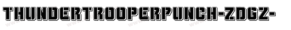 ThunderTrooperPunch-ZDGz字体转换