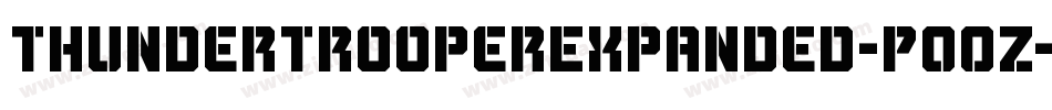 ThunderTrooperExpanded-P0OZ字体转换