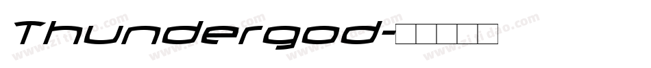 Thundergod字体转换