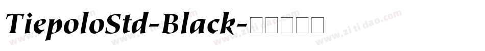 TiepoloStd-Black字体转换