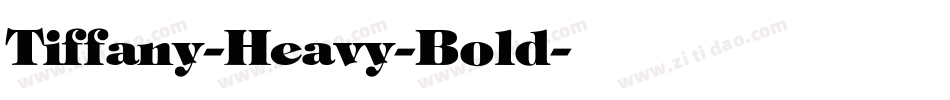Tiffany-Heavy-Bold字体转换