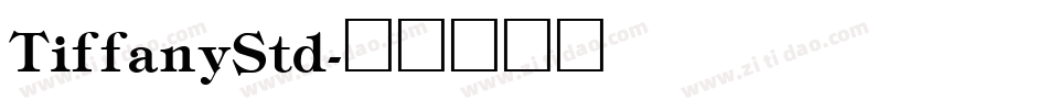 TiffanyStd字体转换
