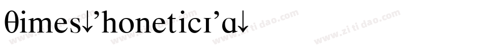 Times-PhoneticIPA字体转换